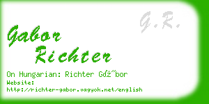 gabor richter business card